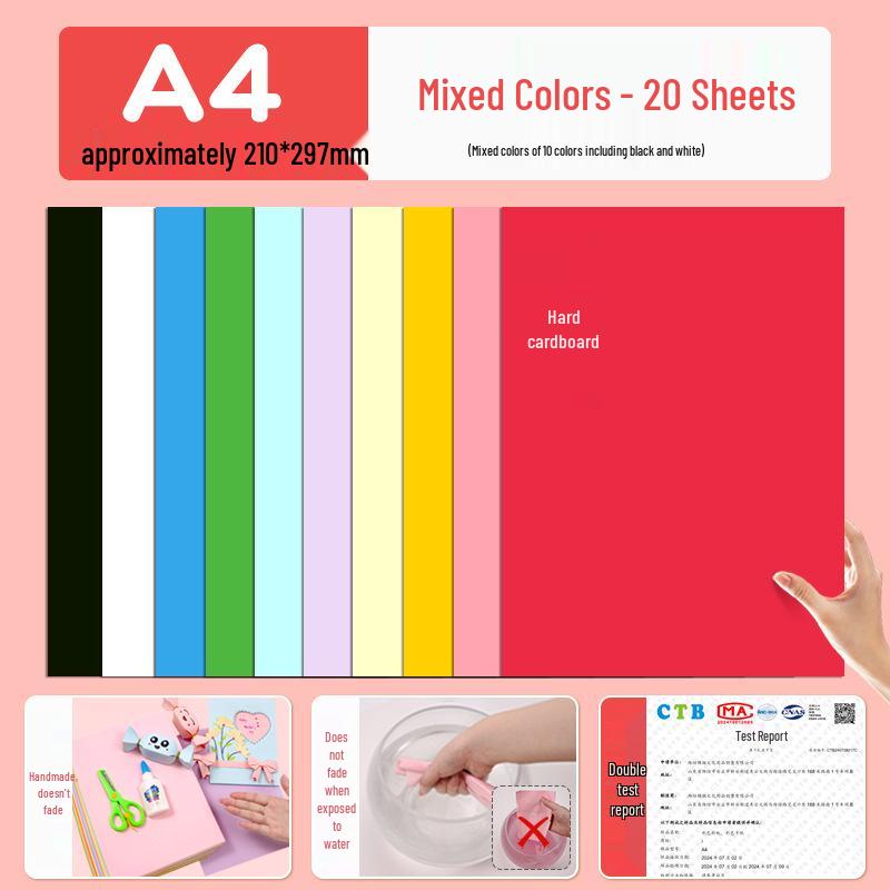 Macaron barevný karton A3/A4 4K/8K Origami papír pro studenty a pop-up knihy