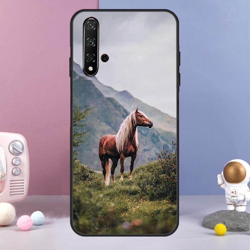 Horse For Huawei Nova Y70 Y90 Y60 Y72 Y73 Y61 Y91 7i 8i 11i 12i 12s 9 10 SE P20 P30 P40 Lite Case