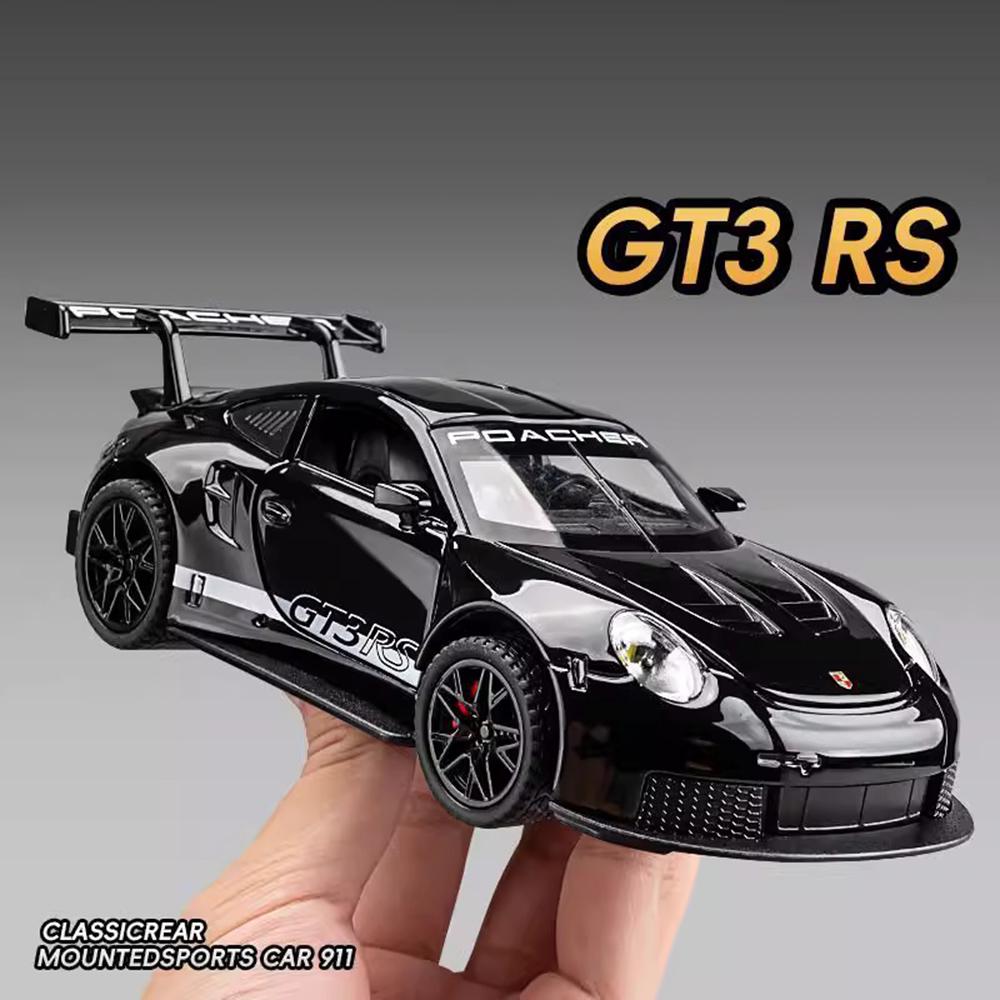 1:32 911 GT3RS Panamera Lega Miniatura Modello Giocattoli Diecast Porte Apribili Suono Luce Pneumatici in Gomma Veicoli per Regalo di Compleanno del Ragazzo