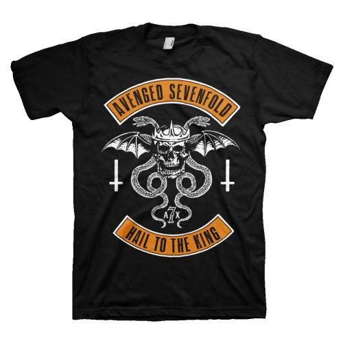 Herren Avenged Sevenfold Hail To The King T-Shirt Klein Schwarz