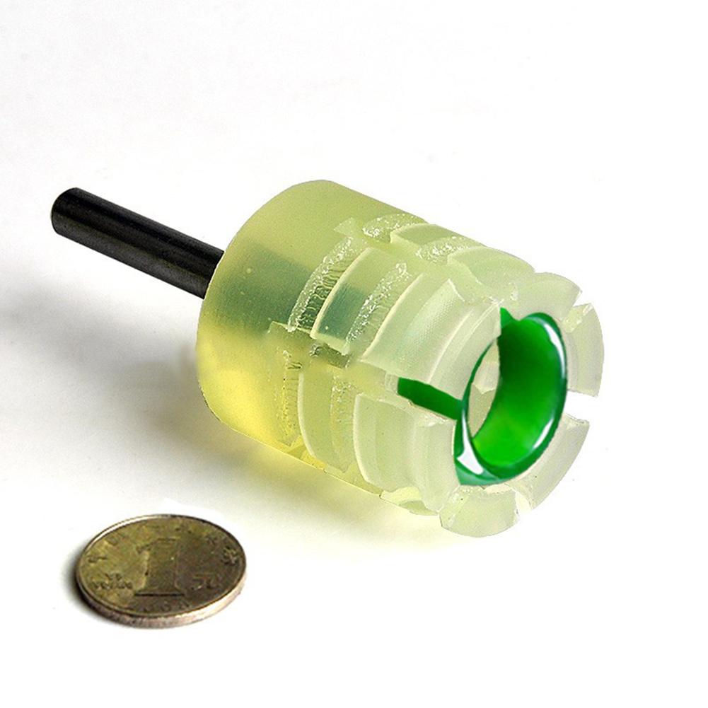 5 Sizes 1pc Agate Jade Ring Fixed Rod Polishing Tools Grinding Conical Sleeve Fixing Processing Tool Silicone Mandrel Holder