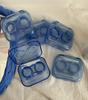 Tragbares Transparentes Pinzetten-Saugnapf-Stäbchen-Behälter-Set Tragbare Kontaktlinsenbox für Damen Reise-Kontaktlinsen-Etui Geschenk