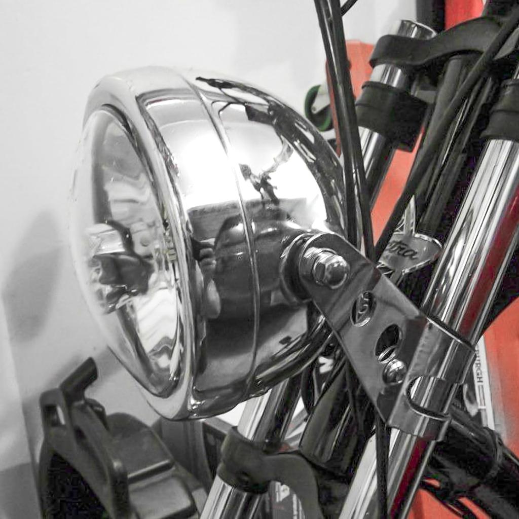 Motorcycle Headlight Stay, Diameter 1.3 - 1.7 inches (32 - 42 mm), Adjustable, Stainless