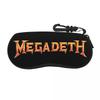 Benutzerdefinierte Heavy Metal Rock Roll Musik Megadeths Druckschale Brillenetui Herren Damen Coole Brillenetui Sonnenbrillenbox Tasche