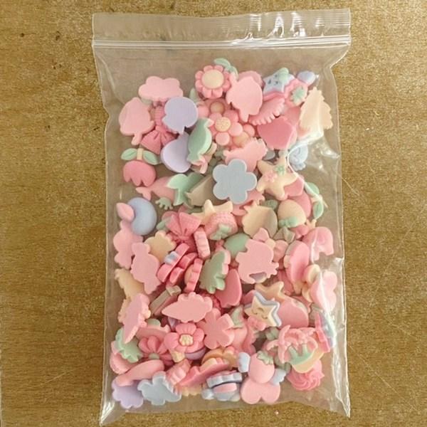 

100 пастельных деталей Decoden, разноцветные популярные корейские игрушки