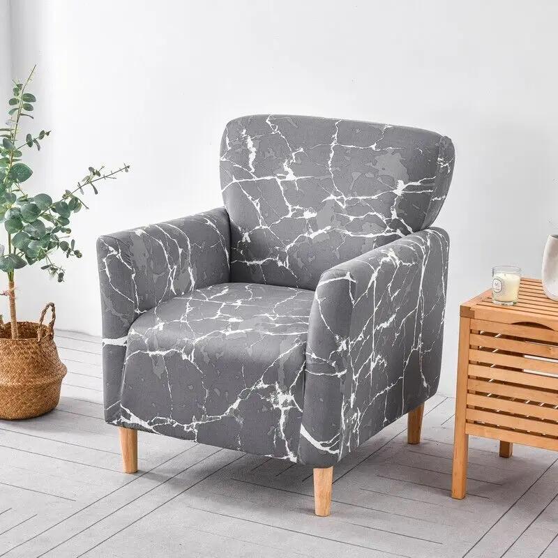 Floral Stretch Chair Cover Sofa Single Armchair Slipcover Highbackrest Protect Living Room Furniture Protector Home Decoration