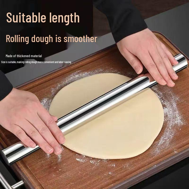 Non-Stick 304 Stainless Steel Double-Ended Rolling Pin