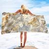 Beautiful Marble Pattern Printing Series Seaside Vacation Beach Towel Swimming Bath Towel