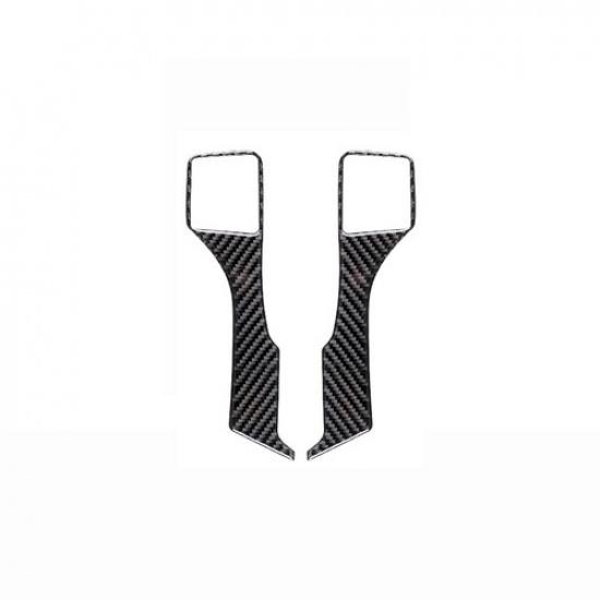 Carbon Fiber Steering Wheel Cover Trim For Toyota Land Cruiser Prado 2010-18