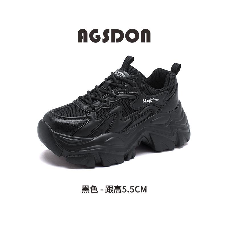 Augustine platform dad shoes women's 2025 new autumn mesh lightweight casual sports shoes show small ins