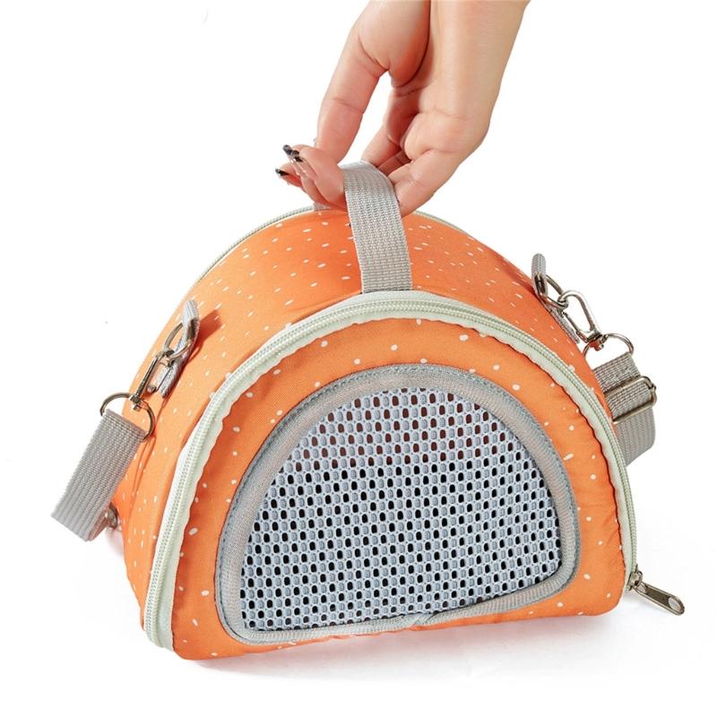 Multifunctional Hamster Carriers Bag Breathable Small Animal Travel Handbag With Safety Strap And Ventilation Holes