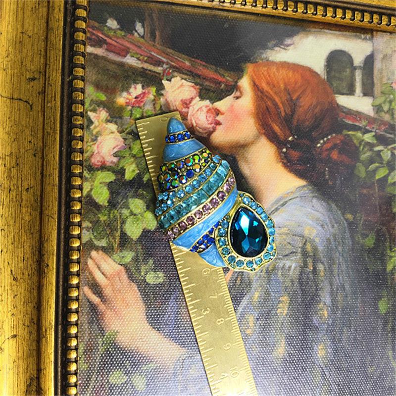 

Средневековая тяжелая промышленность полная бриллиантовая брошь тюльпан радужный цветок орел птица роза женская брошь булавка