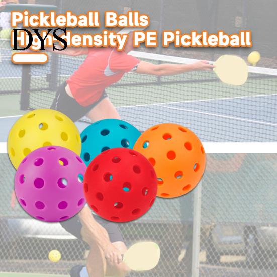 Smooth Flight Pickleball 3Pcs 40-Holes High Bounce Visibility PE Indoor Outdoor Practice Tournament Training Ball Accessories Durable