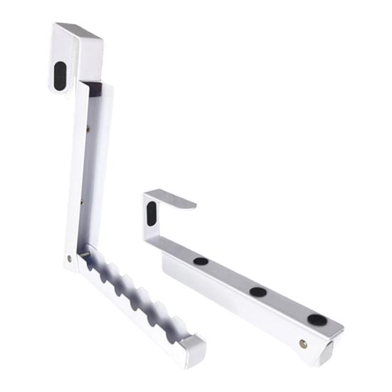 Over The Door Hooks Collapsible Folding Metal Hanger Organizer for Laundry Bathroom Bedroom Space Saving Clothes Drying Rack for Coats Towels Bags