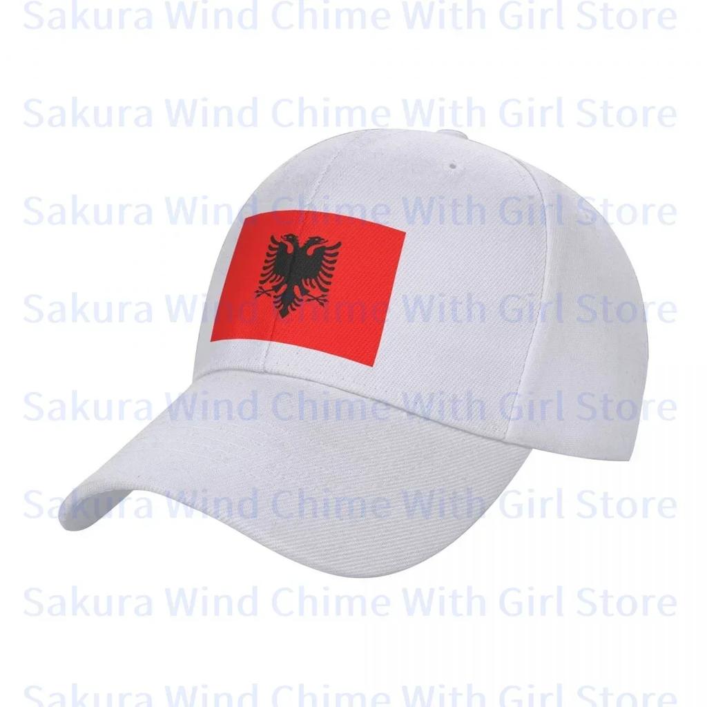 Fashion Albania Flag Baseball Cap for Unisex POLYESTER Hats Adjustable Hat Casual Truck driver Hat