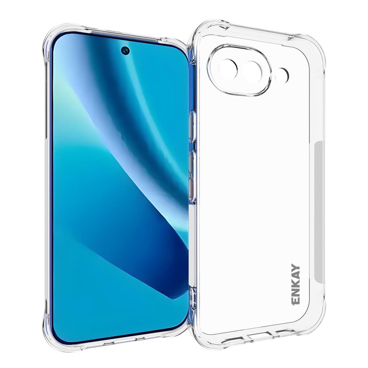 Для Google Pixel 10a Прозрачный чехол ENKAY HAT PRINCE Ударопрочный Противоскользящий ТПУ чехол