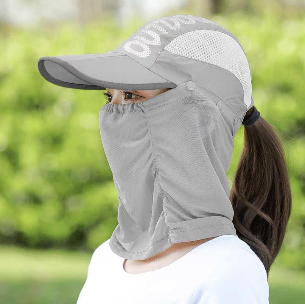 Women's UV Protection Sun Hat with Face & Neck Cover for Outdoor Activities