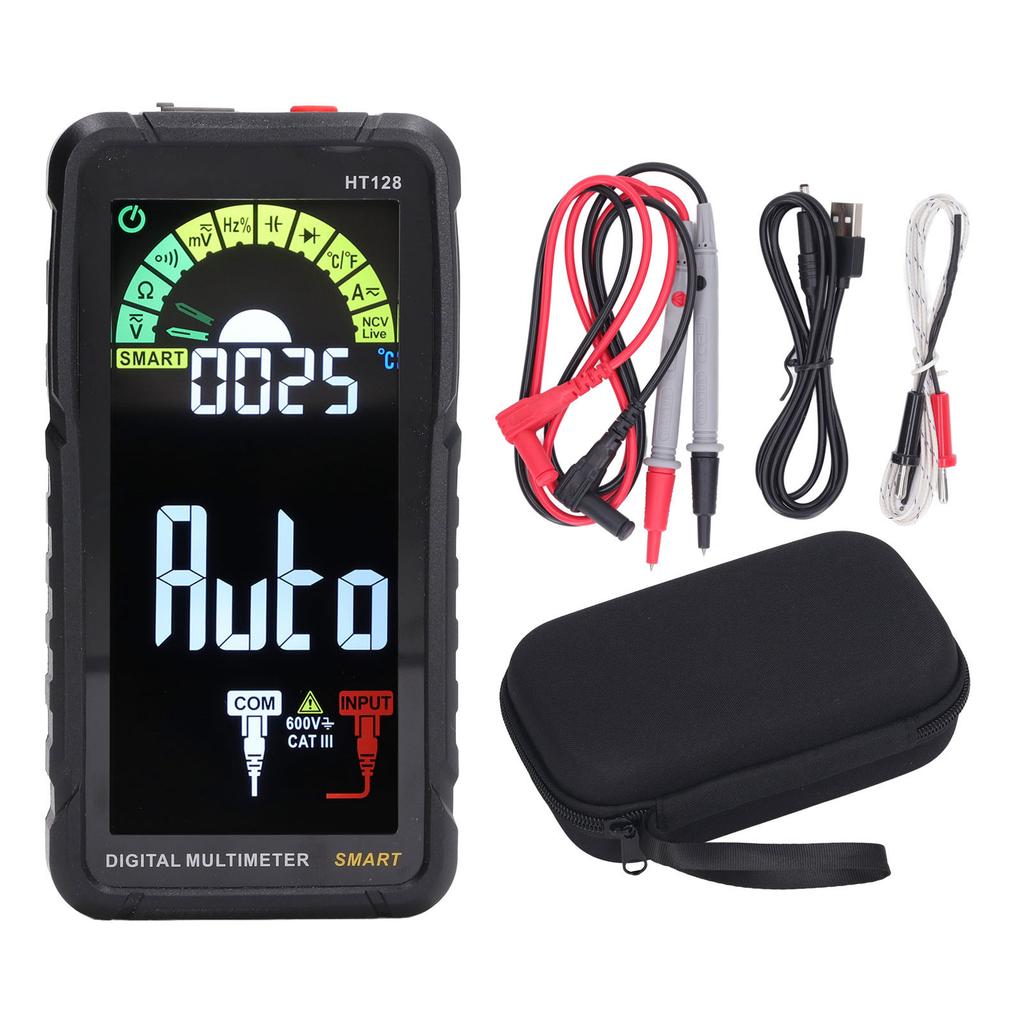 Multimetru Digital Auto LCD Afișaj Color Anti Ardere Multifuncțional Portabil Voltametru Tensiune