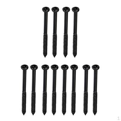12 Pcs Safety Bass Guitar Button Screw Nut for JB Acoustic Pickups