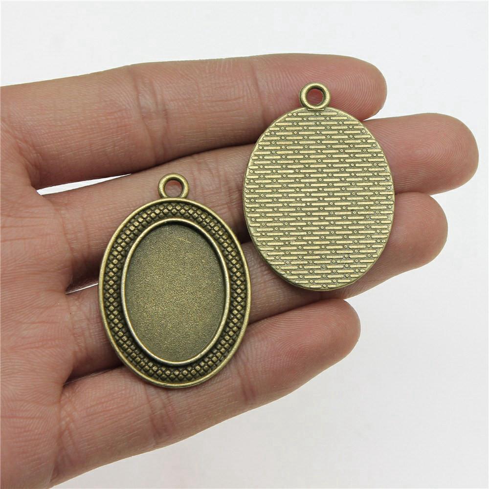 Owalna szklana baza kaboszonowa, oprawa, ramka pasująca 18x25mm 13x18mm, akcesoria, części, męska biżuteria, masywna, oryginalna dla Ciebie