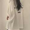 Cotton Short-sleeved T-shirt Women's Medium and Long Summer Internet Celebrity Loose Korean Version Medium and Long