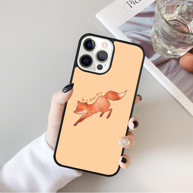 Red Fox Pattern Phone Case For iPhone 17 Air 16 15 14 Max Plus 11 12 13 Pro Max Phone Cover coque