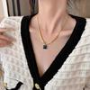 Custom High Quality 18K Gold Plated Geometric Zircon Pendant Stainless Steel Sapphire Pendant Jewelry for Women for Gift