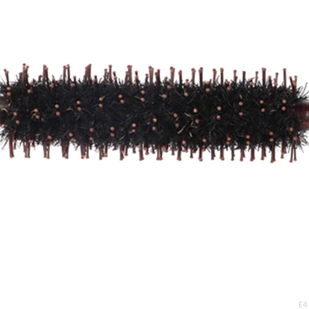 Hřebenový váleček na kartáč na vlasy s nylonovým kolíkem s dřevěnou rukojetí Vítr pro styling foukání mužů ženy