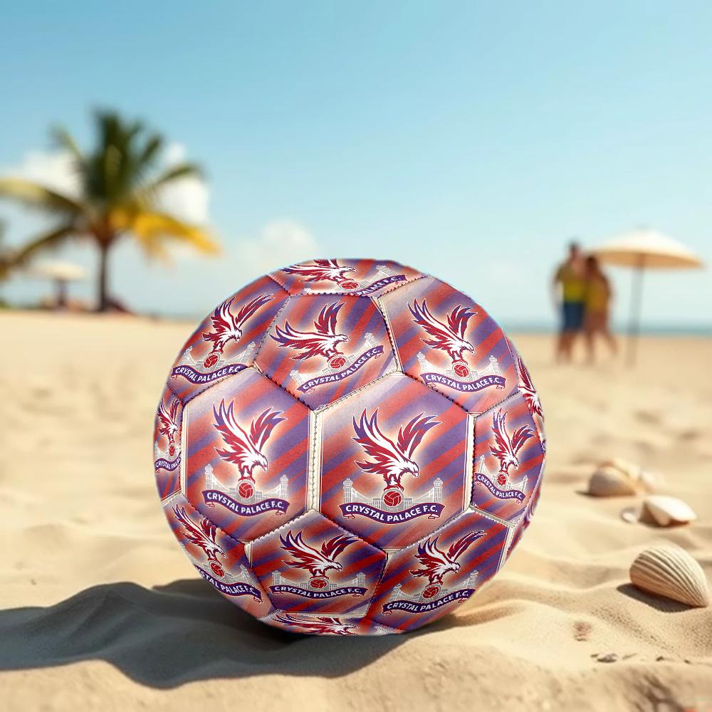 Crystal Palace Misura 5 Pallone da Calcio Alta Elasticità Pallone da Calcio Per Competizione All'aperto Allenamento Quotidiano Gioco