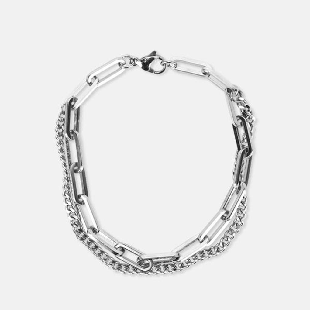 

Bracelet Double Chain Octagon Chain Accessory 651ZIDA