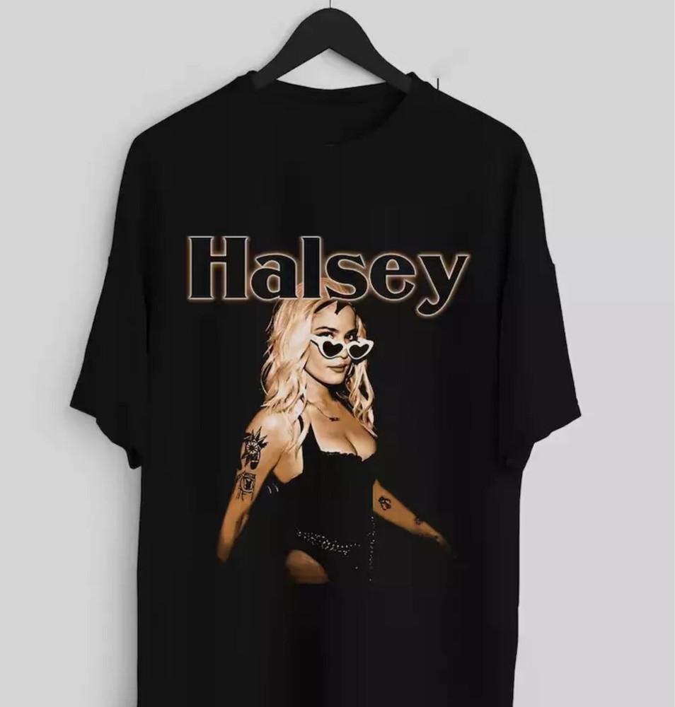 Halsey T Shirt Pop Rap Hip Hop Music TShirt Tee Unisex Cotton Tour Unisex T-Shirt S