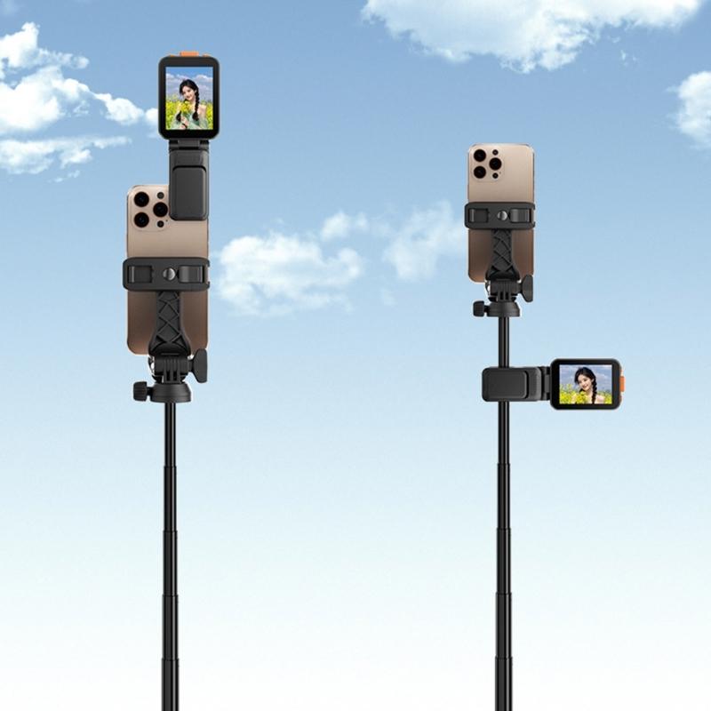 Innovative Mobile Rear Selfie Studio Voice Syncing Foldable Design Build-in 850mAh Battery USB C Connection for Live