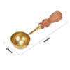 Vintage Brass Sealing Spoon Wax Sealing Decorative DIY Melting Spoon 9x2.8cm Portable For Candle Stamp Wax Stamp Craft for Gifts