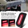 6' Oval LED Trailer Tail Lights Kit w/Brackets, 4Amber 2Red Mini Marker, 13.8' Red LED 3rd Brake Light Bar