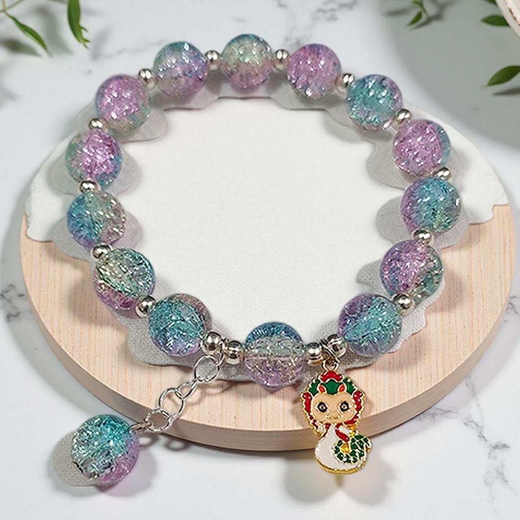 Butterfly Love Flower 10mm Handmade Beaded Bracelet - Original, Personalized, Exquisite Jewelry Gift for Friends and Newcomers