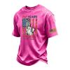 Men's Vintage Washed Crew Neck Short Sleeve T-Shirt 250 Years America Independence Day Graphic Print Cotton Casual Tee