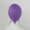 Cosplay Twin Tails with Perfect for Halloween Parties 3 Bonus Items Heat-resistant Wig, Violet/purple, Bun, +