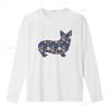 Corgi Floral T Shirt for Dog Moms Royal Design Lovers Pet Present Birthday Valentines Day Cute vintage Washed streetwear