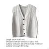 Buttoned Knit Vest Dating Retro Fashion Casual Comfortable Sleeveless