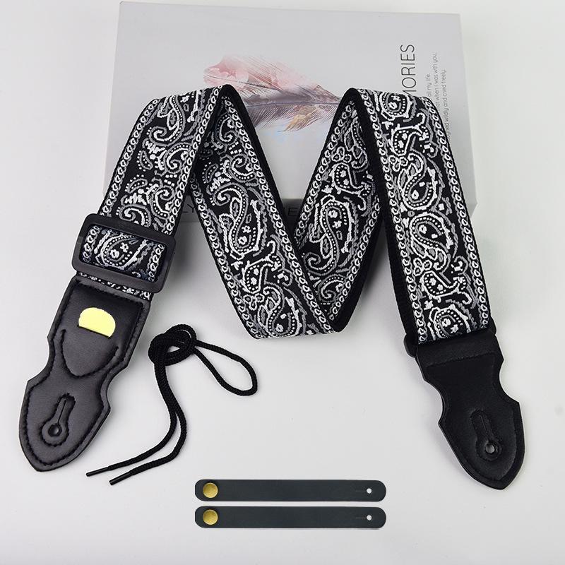 Universal Guitar & Bass Strap: Cross-Border Hot Seller for Folk, Wood & Electric Guitars