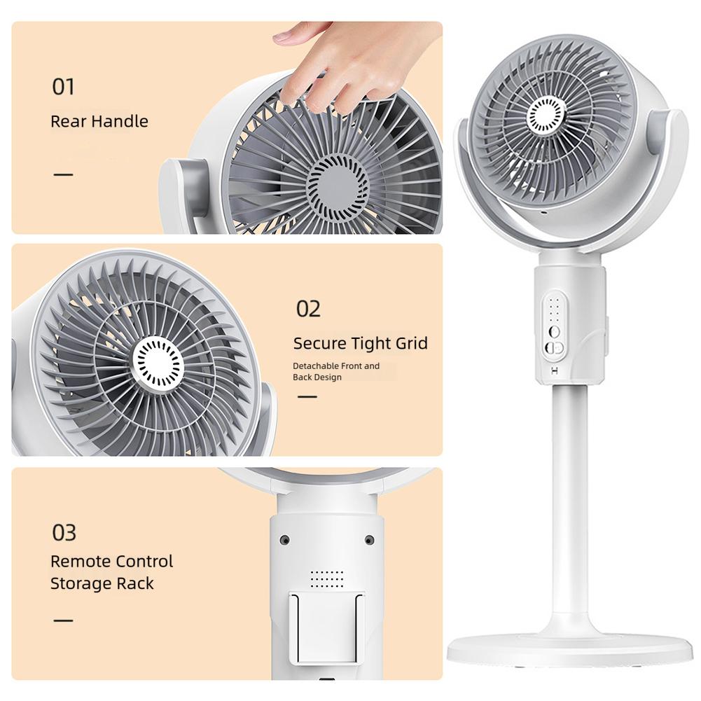 Quiet Airs Circulator Fan For Bedroom Height Adjustables Ultra-Quiet Operation Fan For Summer