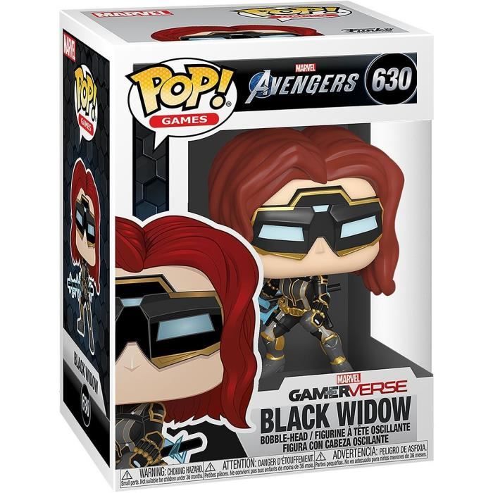 Figurine Funko Pop! Marvel: Avengers Game - Black Widow (Stark Tech Suit) W/ Glow Chase