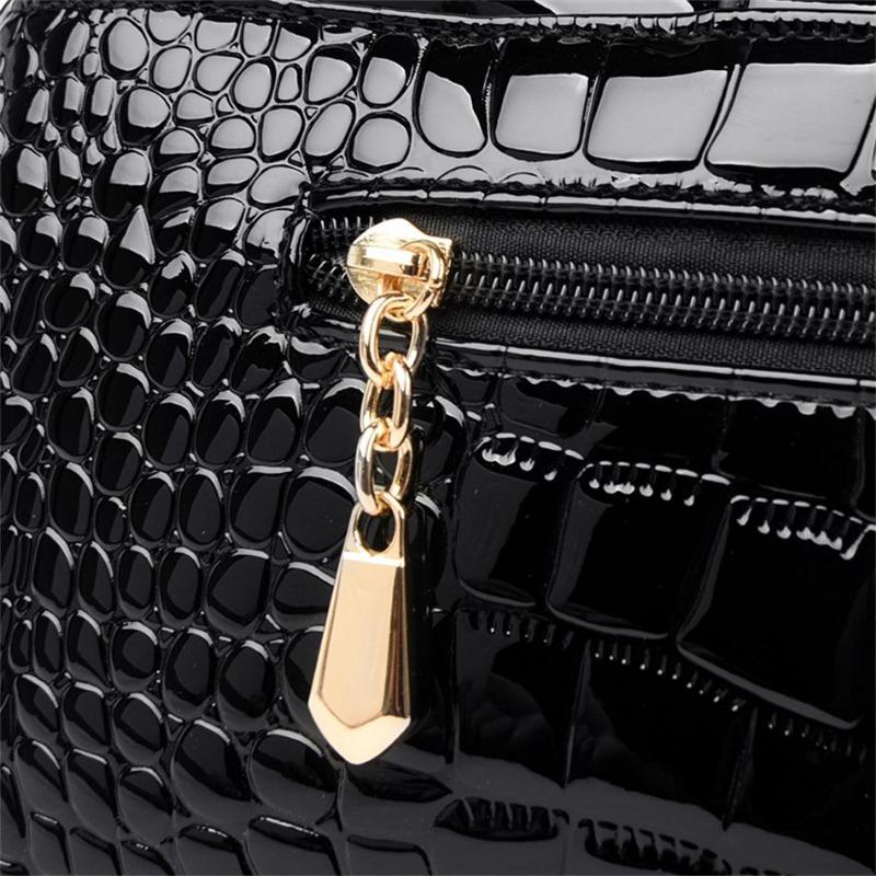 2 Layer Large Capacity Tote Bag Luxury Handbags Women Bags Designer Crocodile Pattern Ladies Boston Shoulder Bag High Quality