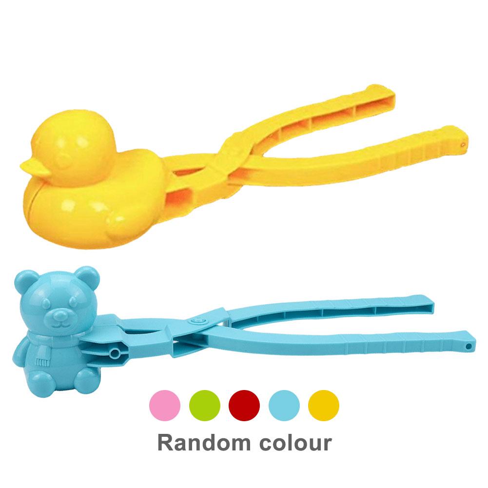Cute Duck Shaped Snowball Maker Clip Children Outdoor Winter Snow Sand Mold for Snowball Fight Snowball Maker Clip Party Decor