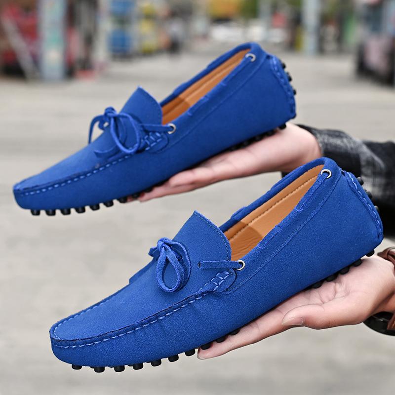 Fashion High Quality Leather Loafers Men Casual Shoes Male Driving Shoes Moccasins Slip On Men's Flats Fashion Men Shoes Size 38-49