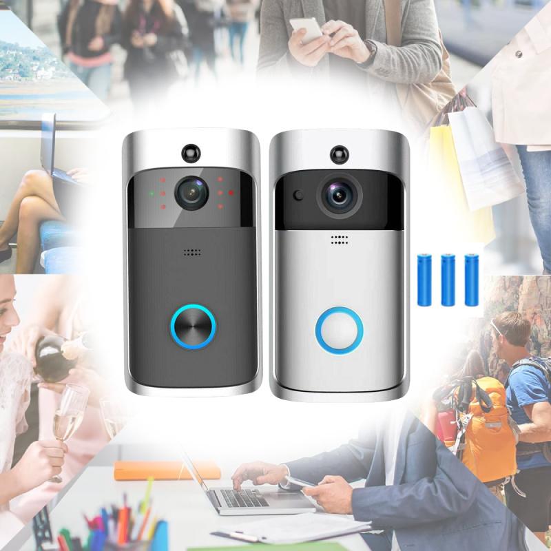 Wireless Visual Smart Doorbell With Voice Intercom And Remote Wifi Functionality For Home Security