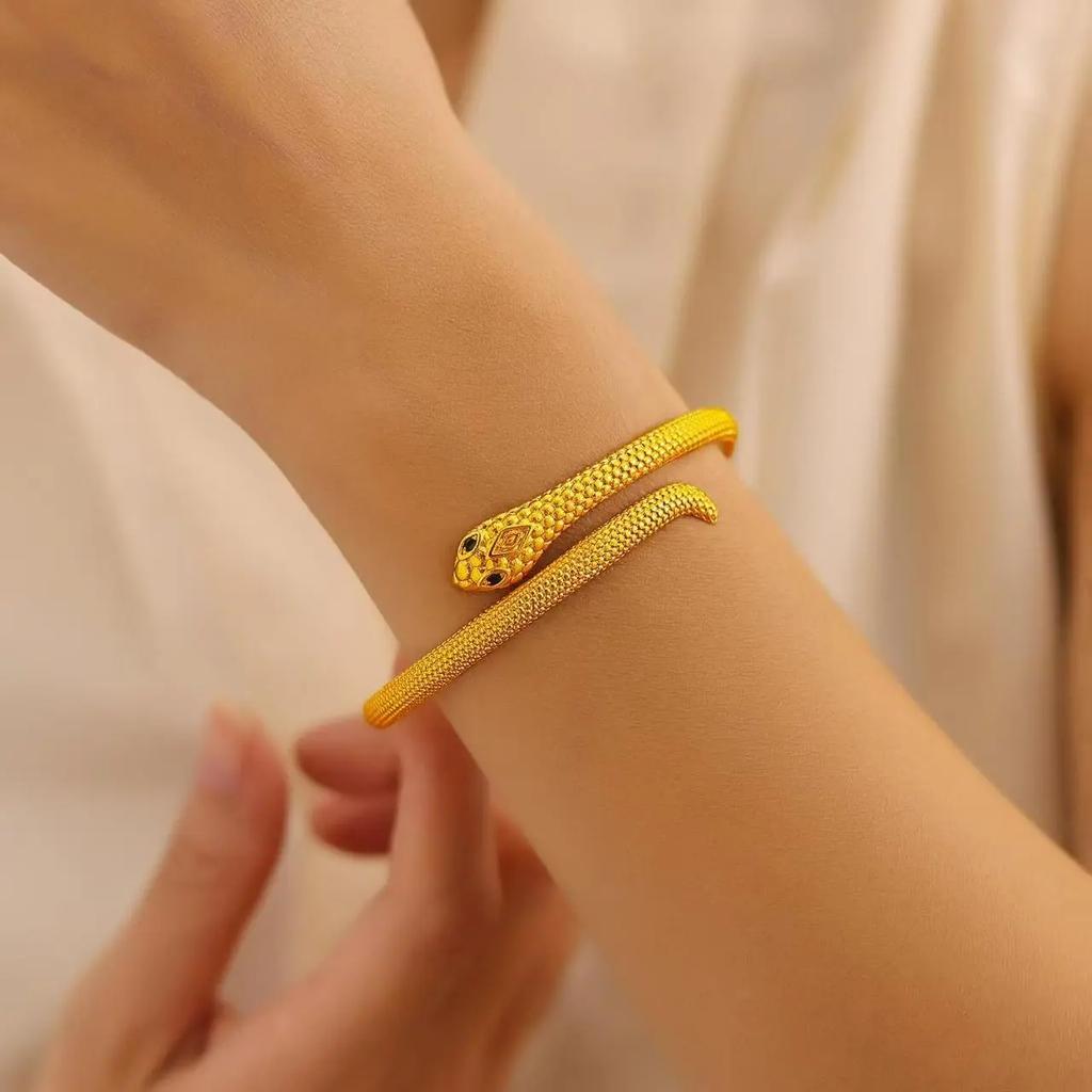 Spirit Snake Open Bracelet  Temperament High-level Birth Zodiac Snake Bracelet Bracelet