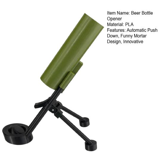 Bottle Opener Automatic Push Down Beer Bottle Opener Funny Tactical Cap Launcher