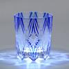 240ml Hand Blown Blue Double Cased Crystal Glass Whiskey Tumbler Japanese Style Edo Kiriko Design Cold Drink Glass