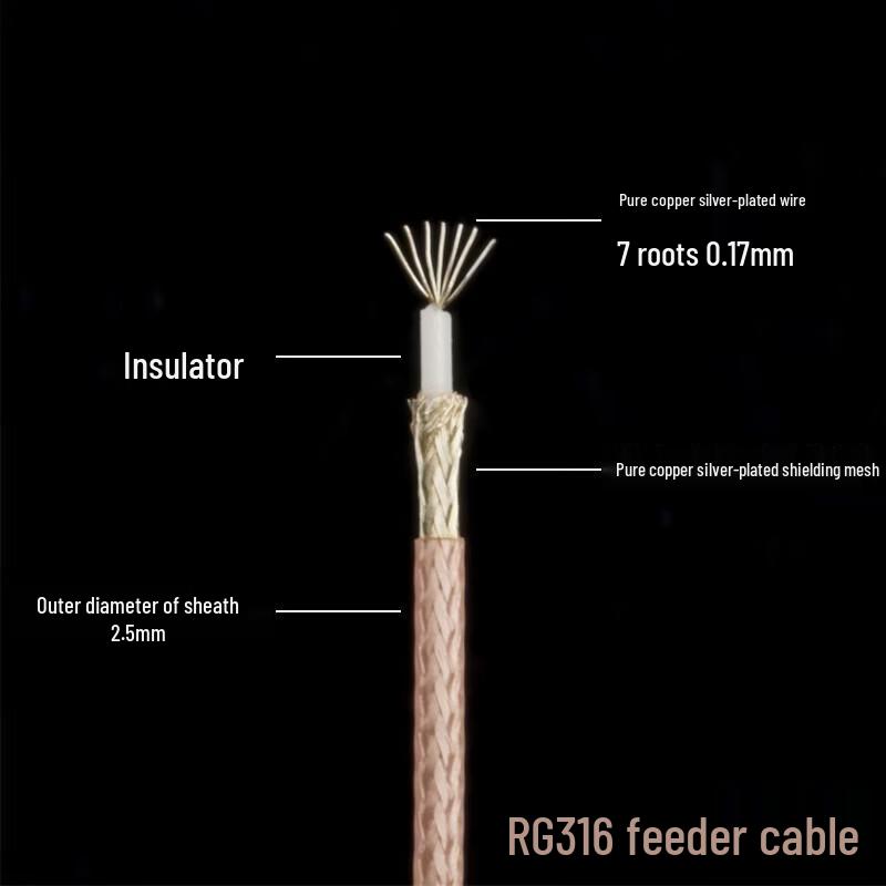 SMA Female To MMCX Male RF Jumper Cable